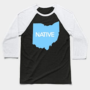 Ohio Native OH Blue Baseball T-Shirt